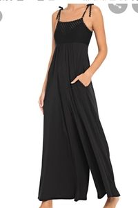 [BRAND NEW] Robin Piccone Black Mesh Top Jumpsuit